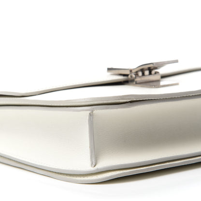 Celine Liege Calfskin Medium Classic Box Flap Bag White 6 of 10