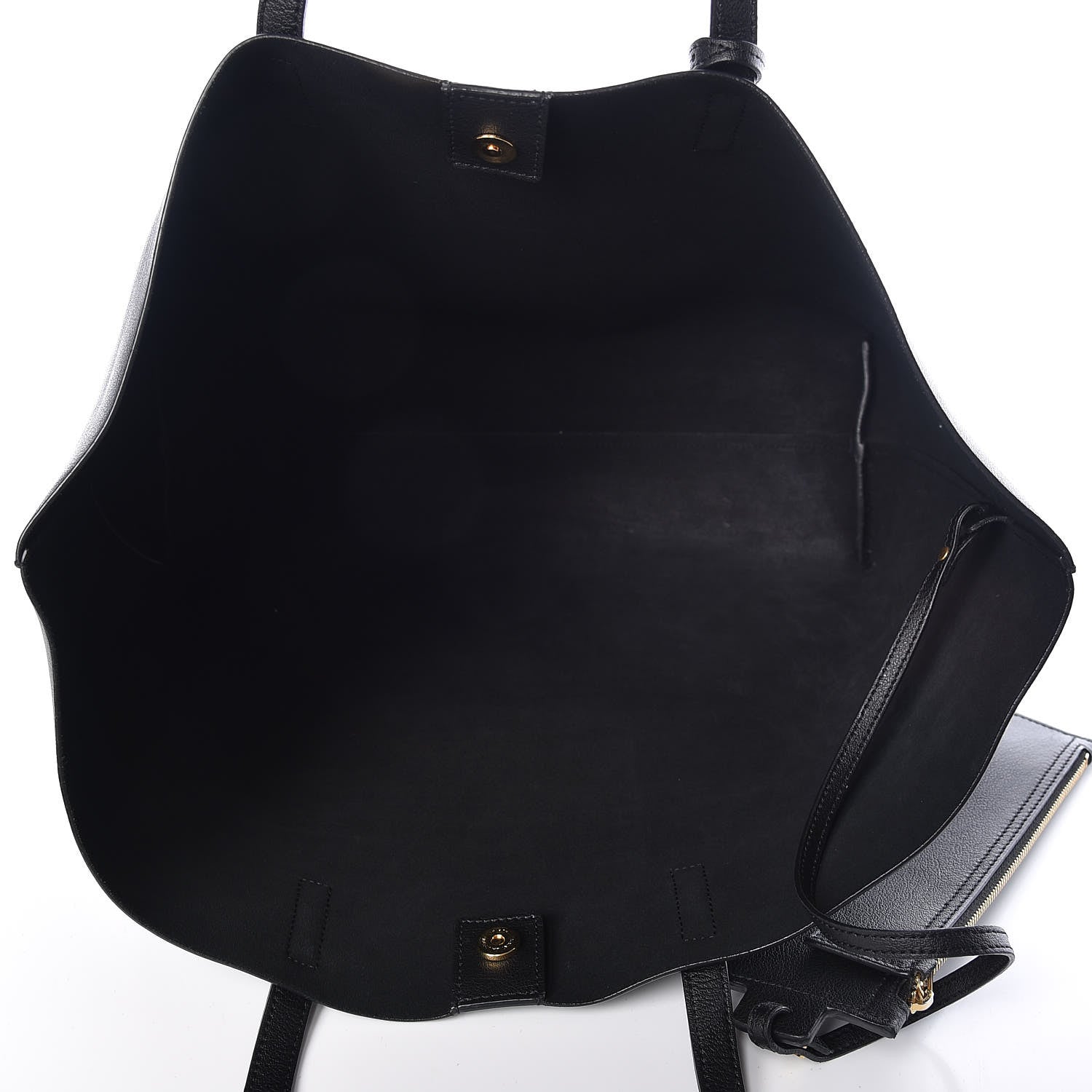 Saint Laurent Calfskin Large Shopping Tote Black 6 of 9