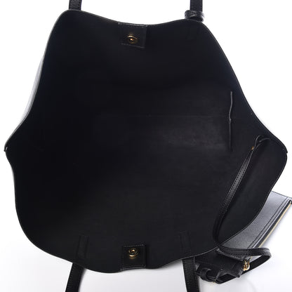Saint Laurent Calfskin Large Shopping Tote Black 6 of 9