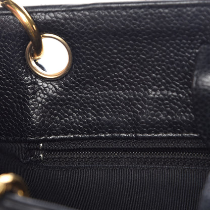 Chanel Caviar Quilted Petit Shopping Tote PST Black 11 of 14