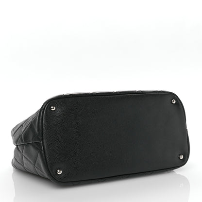 Chanel Caviar Quilted CC Timeless Soft Tote Black 4 of 11