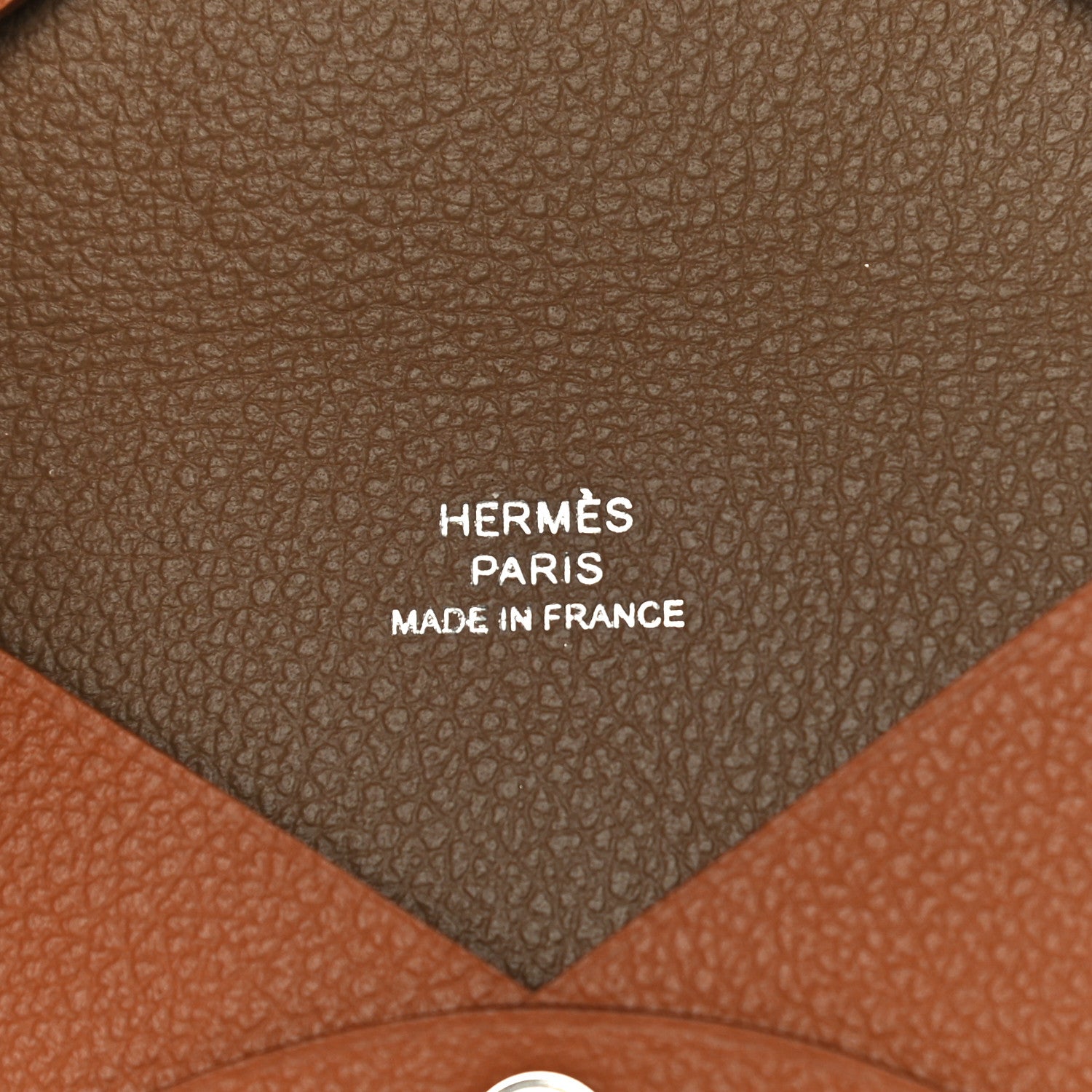 Hermes Evercolor Calvi Verso Card Case Gold Beige De Weimar 6 of 10