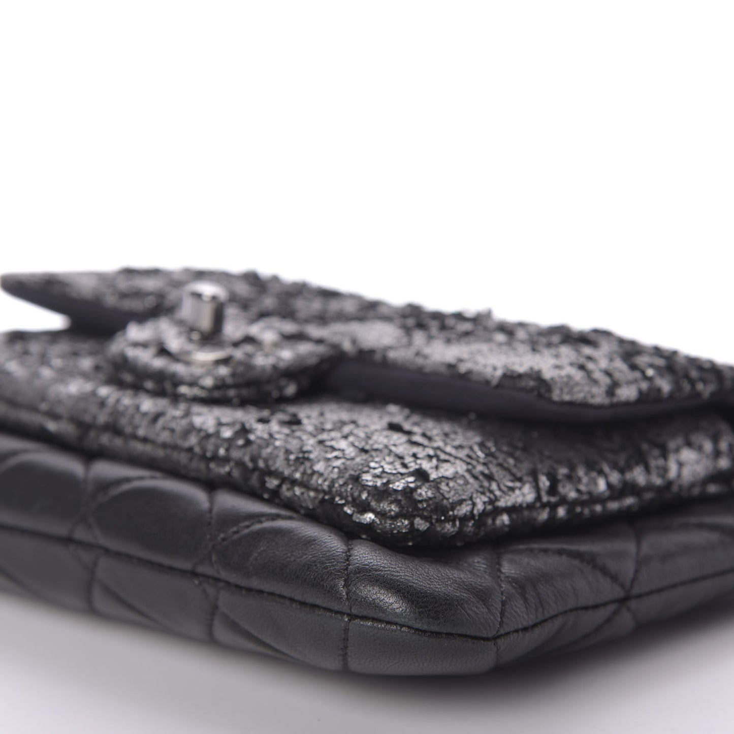 Lambskin Mineral Nights Wristlet Black