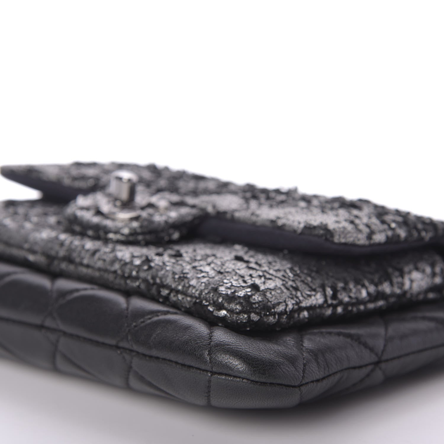 Chanel Lambskin Mineral Nights Wristlet Black 7 of 9