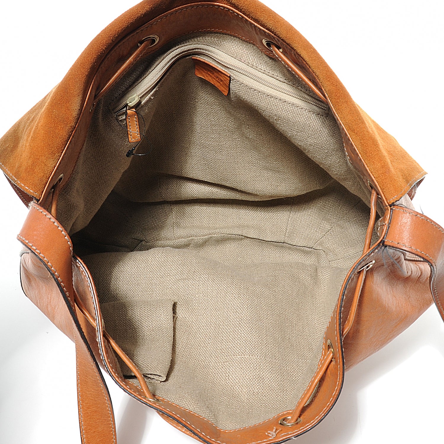 Gucci Calfskin Tattoo Heart Tribeca Messenger Bag Tan 5 of 9