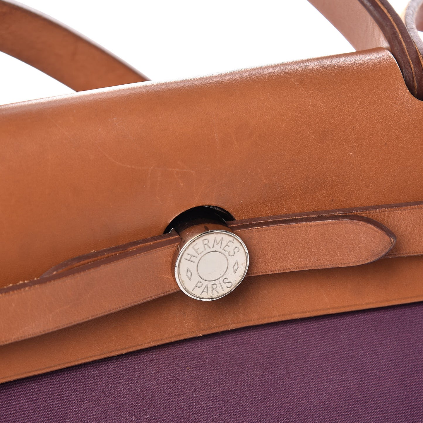Vache Hunter Toile Herbag Zip 31 PM Fauve Cassis