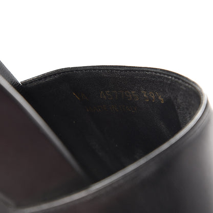 Saint Laurent Lambskin Joan Slide Sandals 39.5 Black 8 of 9