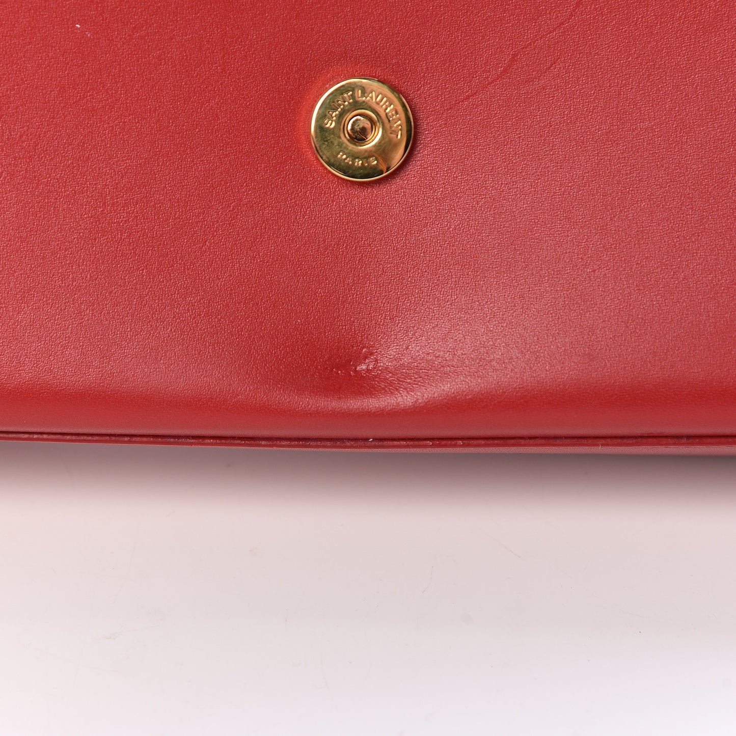 Smooth Calfskin Medium Classic Monogram Kate Tassel Satchel New Red