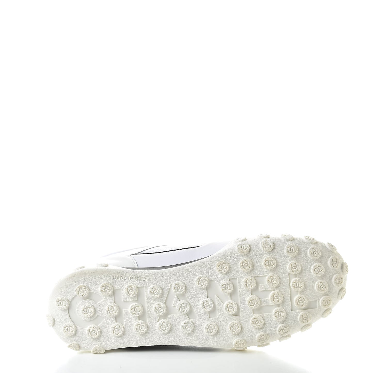 Calfskin Mesh Lycra Womens Logo Sneakers 38.5 White