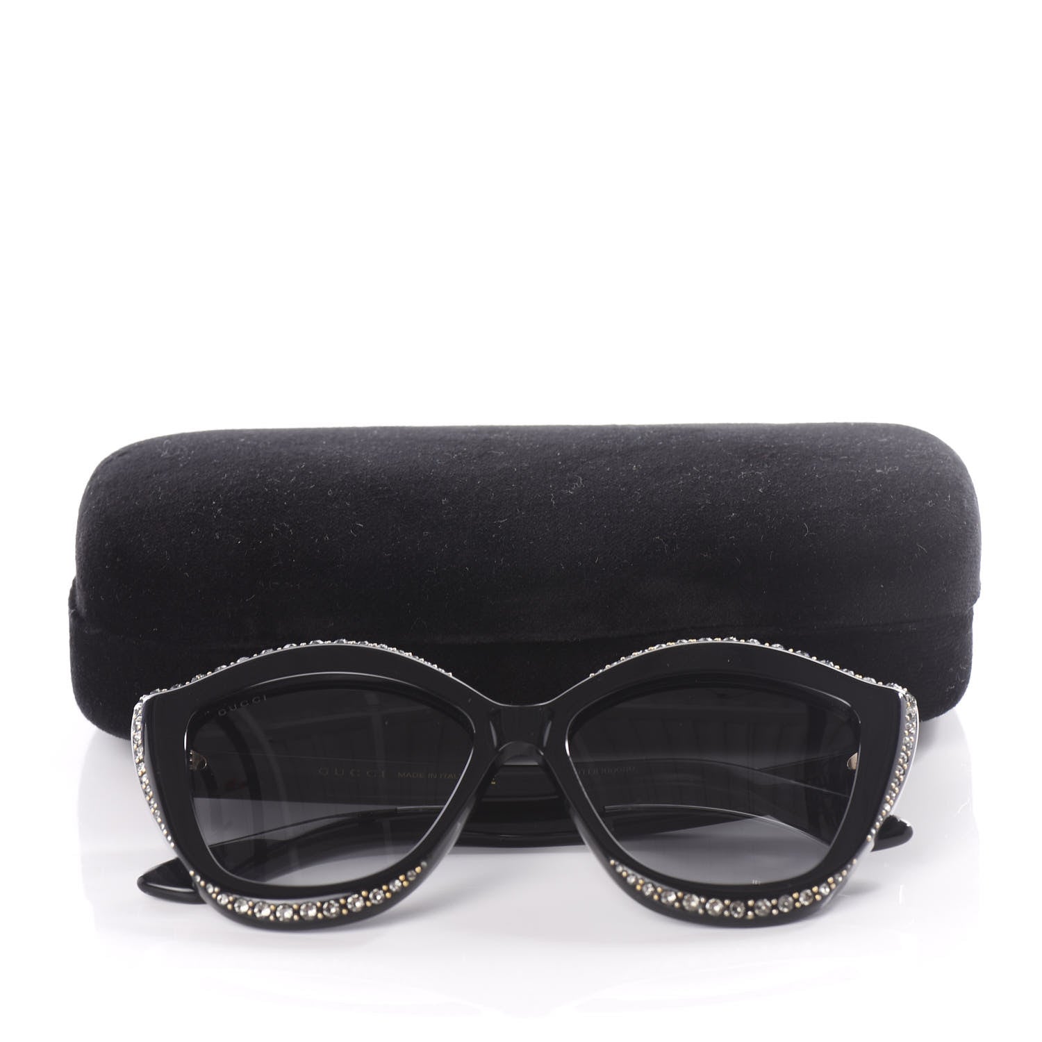 Gucci Crystal Cat Eye GG0118S Sunglasses Black 8 of 8
