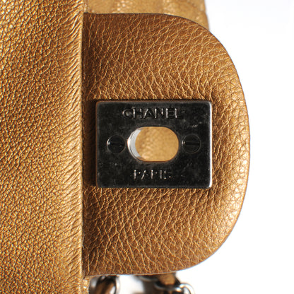 Chanel Grained Calfskin Medium Double Flap Dark Gold 13C 6 of 12