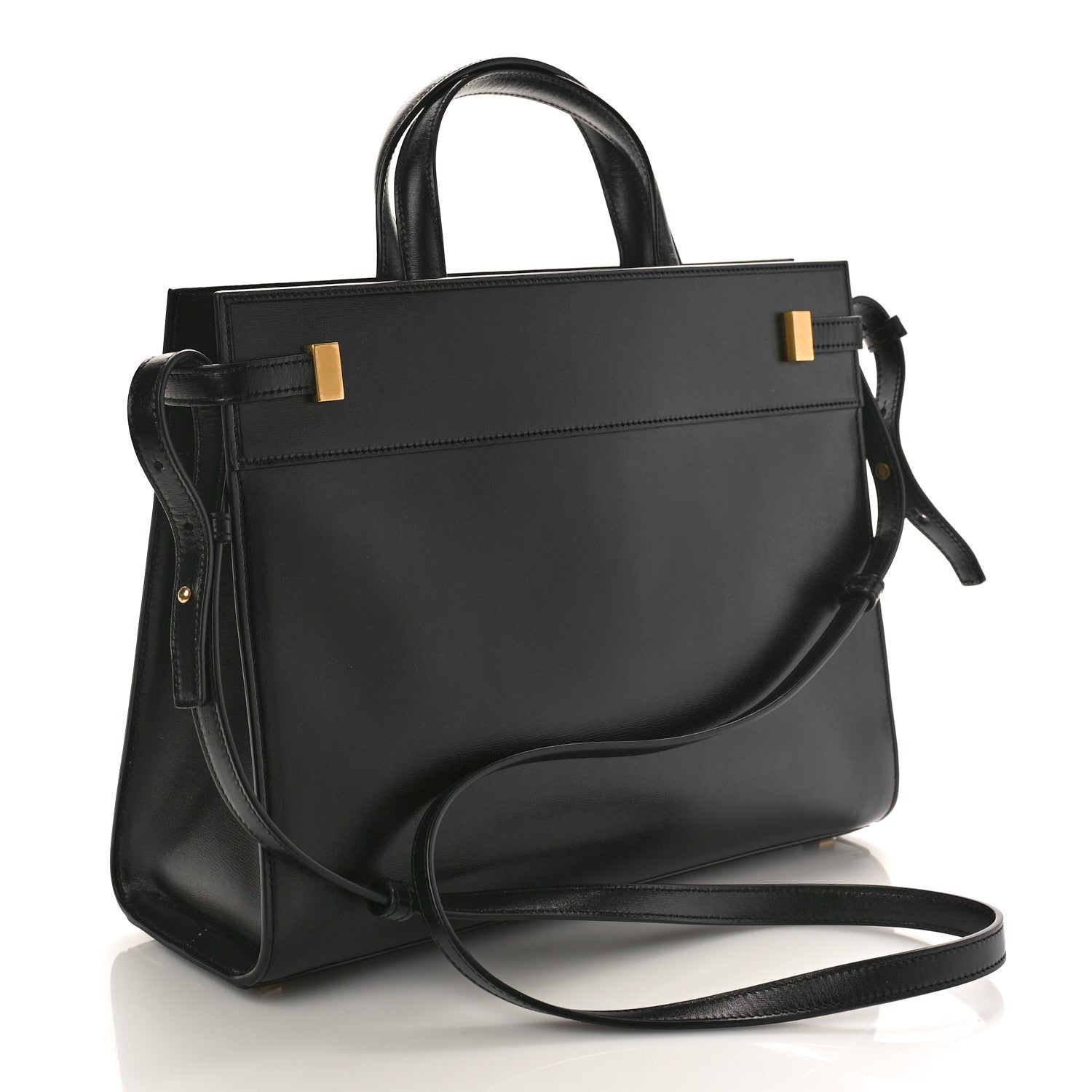 Saint Laurent Calfskin Small Manhattan Shopper Tote Black 3 of 8