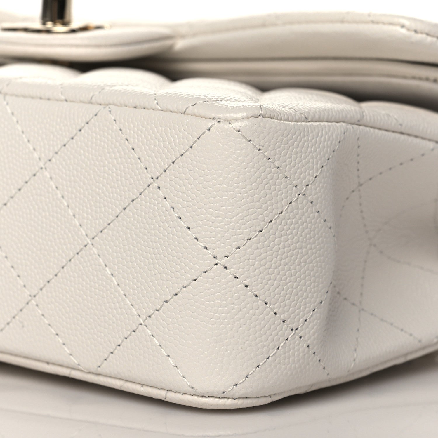 Chanel Caviar Quilted Small Double Flap White 10 of 11