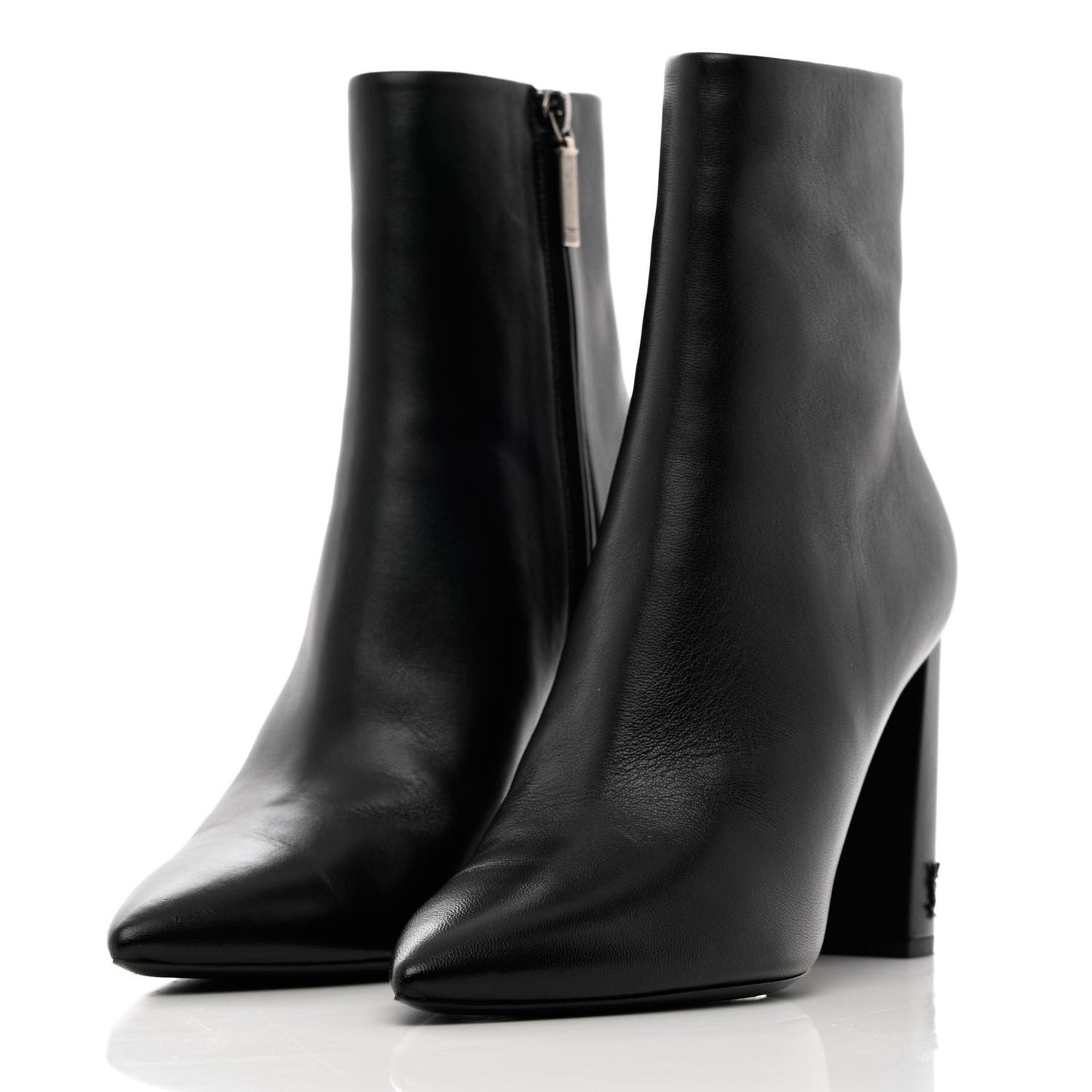 Calfskin Betty 95 Ankle Boots 40 Black