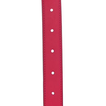 Hermes Epsom Swift 24mm Collier De Chien CDC Belt 80 32 Anemone Rose Shocking 3 of 5
