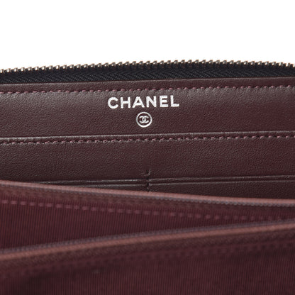 Chanel Caviar Quilted Large Gusset Zip Around Wallet Black 8 of 10