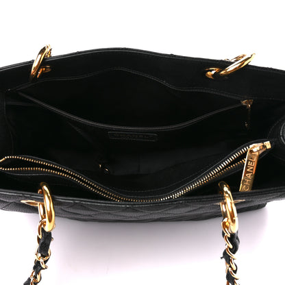 Chanel Caviar Quilted Grand Shopping Tote GST Black 5 of 10