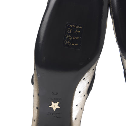 Christian Dior Mesh Plumetis Suede Baby-D Ballet Pumps 41.5 Black 8 of 9