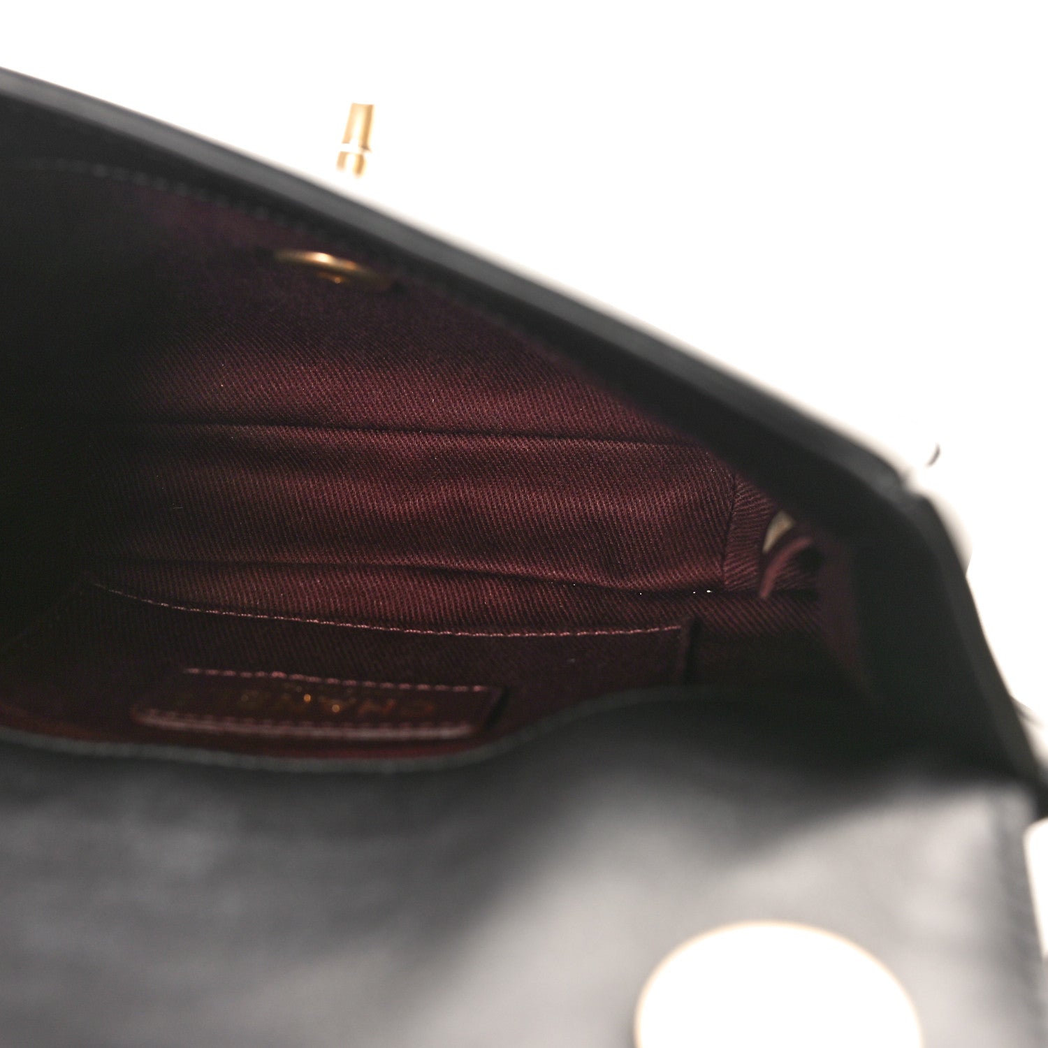Chanel Calfskin Stitched Flap Black 5 of 10