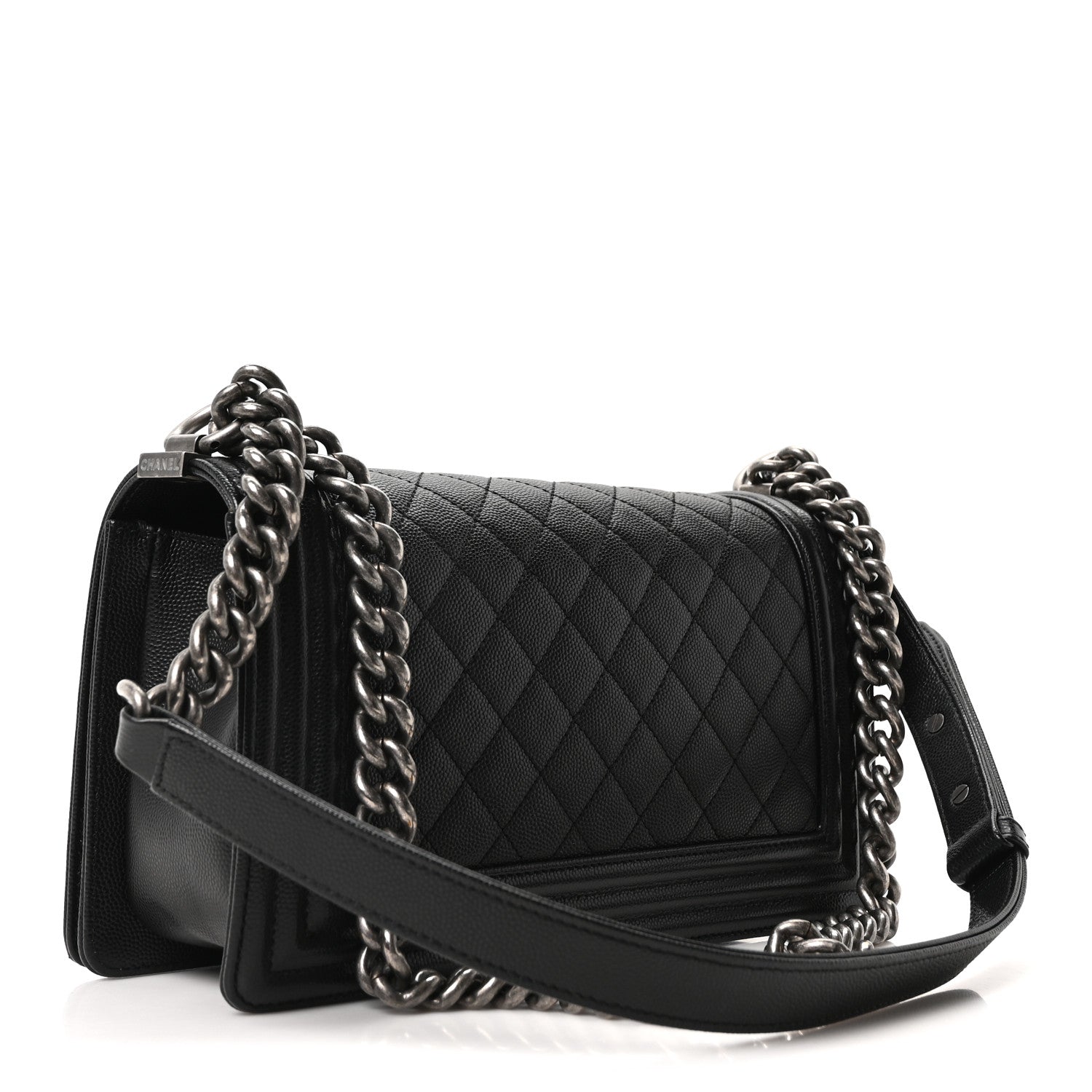 Chanel Caviar Quilted Medium Boy Flap Black 3 of 9
