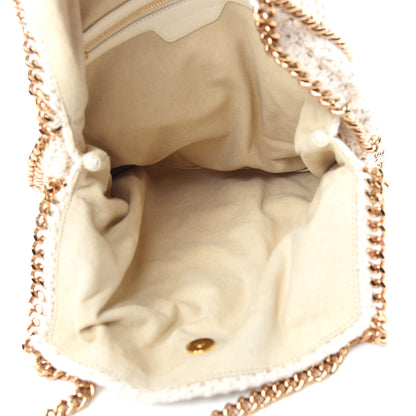 Stella McCartney Cotton Crochet Falabella Ajouree Tote Bag White 5 of 9