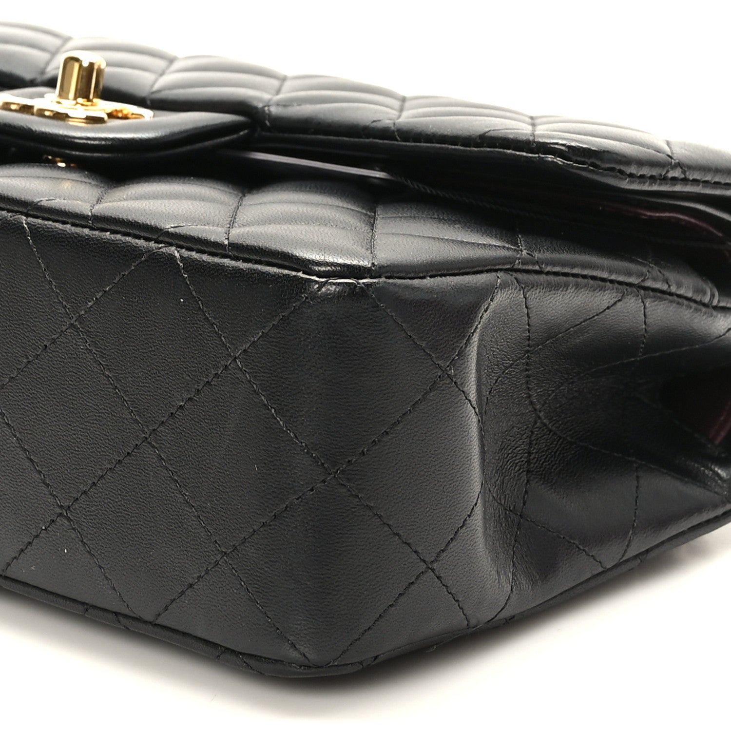 Chanel Lambskin Quilted Small Double Flap Black 9 of 11