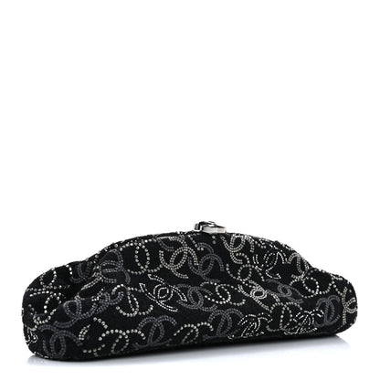 Chanel Tweed Strass Pudong Clutch Black 3 of 7