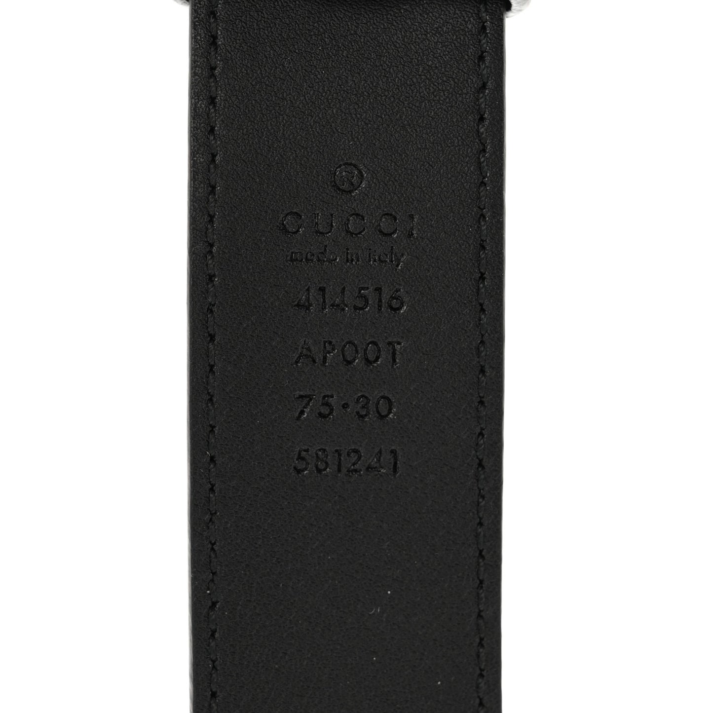 Calfskin Double G 30mm Belt 75 30 Black