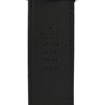 Gucci Calfskin Double G 30mm Belt 75 30 Black 4 of 7