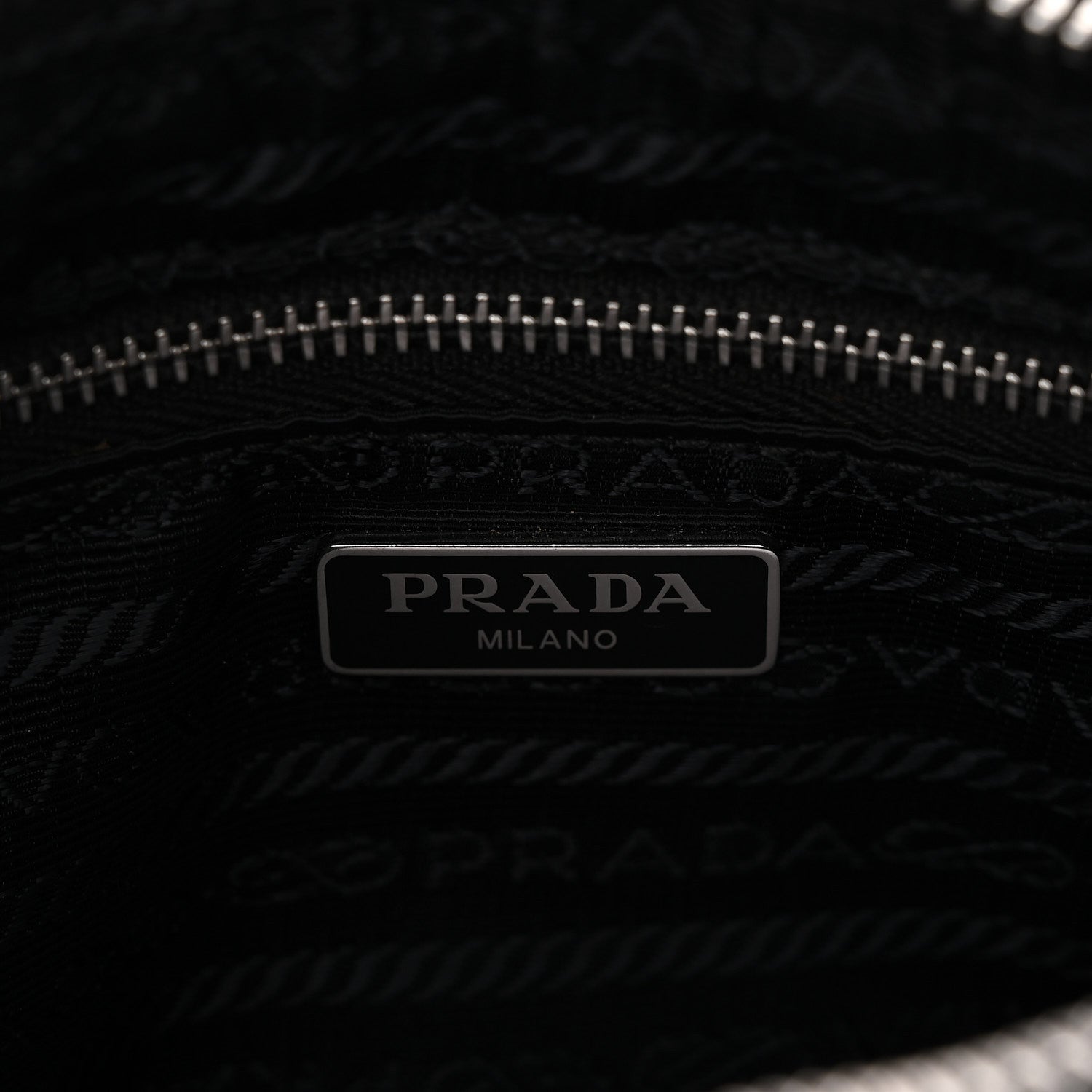 Prada Nylon Tessuto Impuntu Quilted Crossbody Bag Black 6 of 10