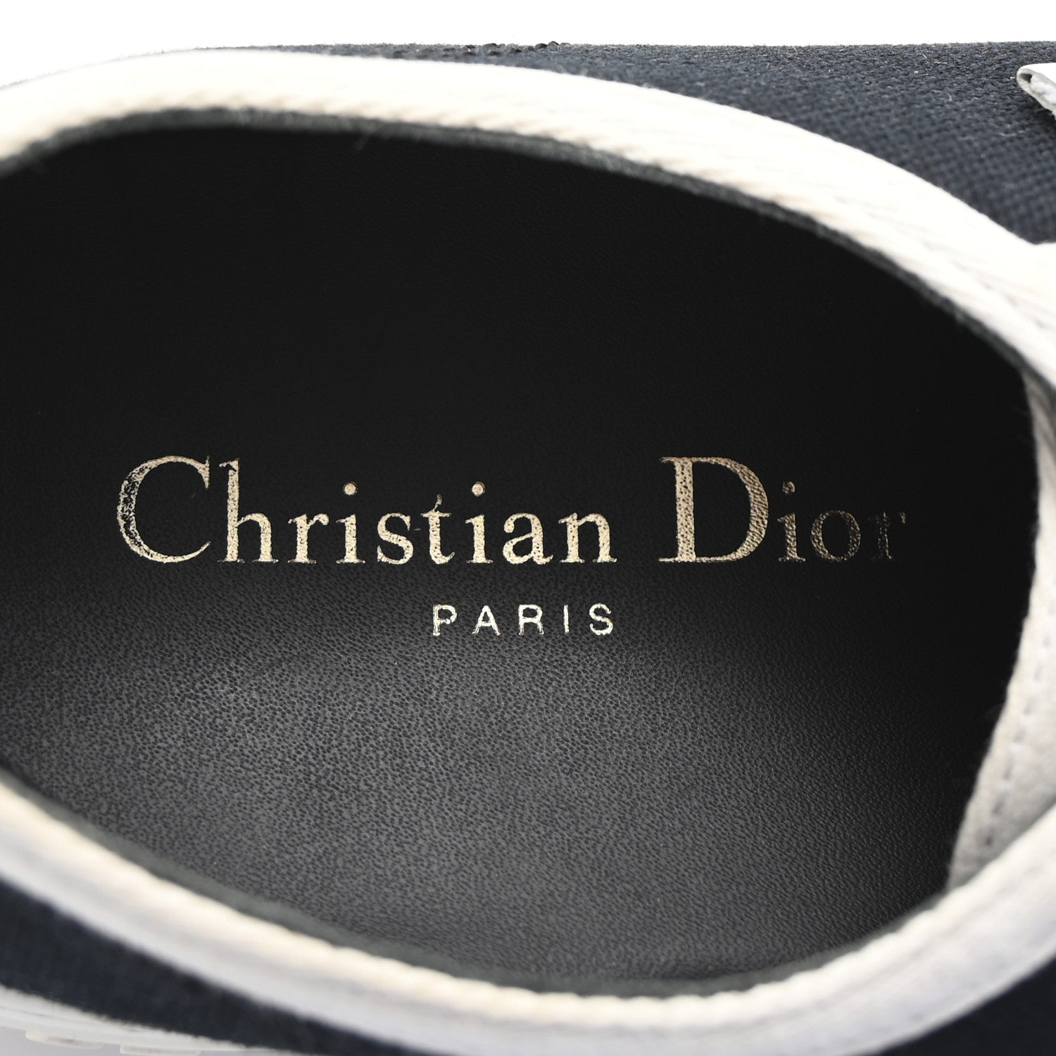 Christian Dior Canvas Walk'N'Dior Low Top Sneakers 40 Black 8 of 9