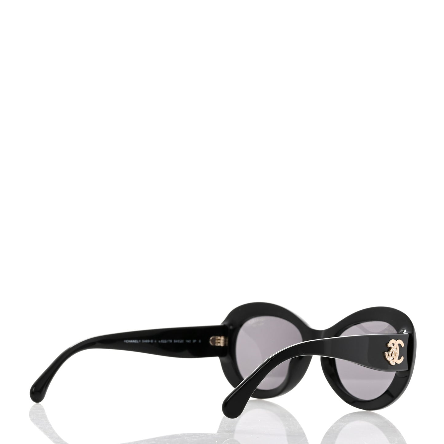 Acetate Polarized Oval CC Sunglasses 5469-B-A