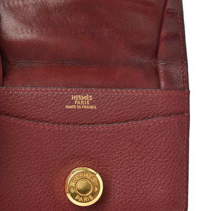 Hermes Togo Dogon Card Case Rouge H 5 of 6