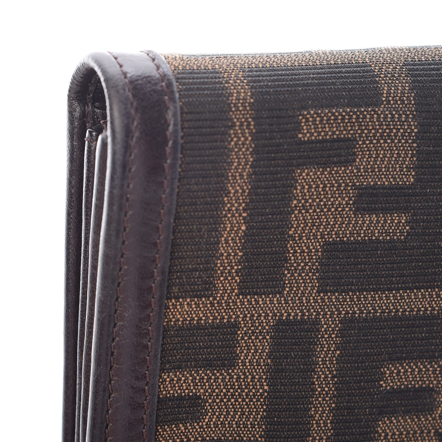 Fendi Zucca Continental Wallet Tobacco 9 of 10