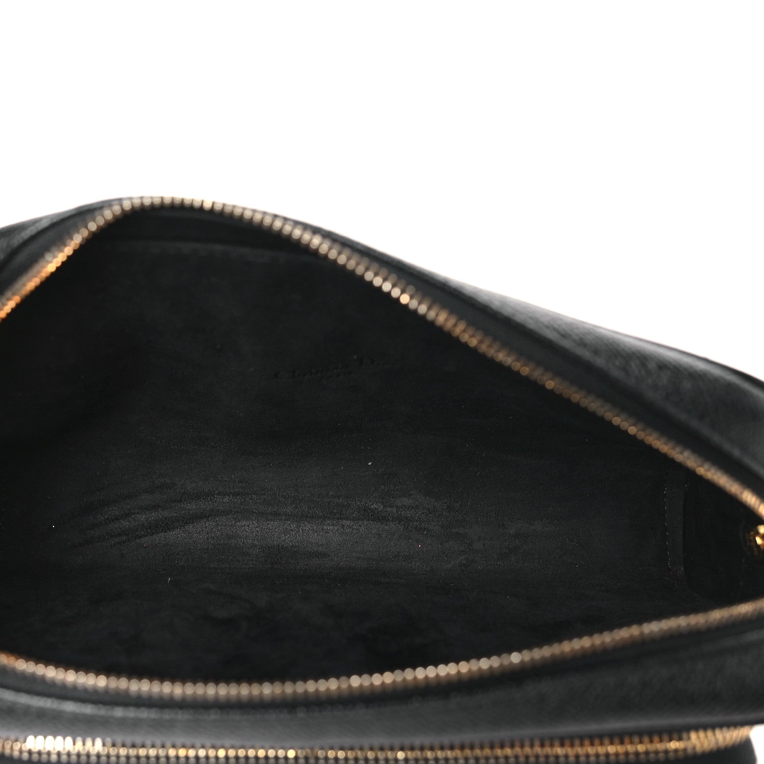 Christian Dior Grained Calfskin Caro Double Pouch Black 5 of 9