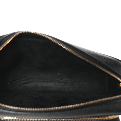 Christian Dior Grained Calfskin Caro Double Pouch Black 5 of 9