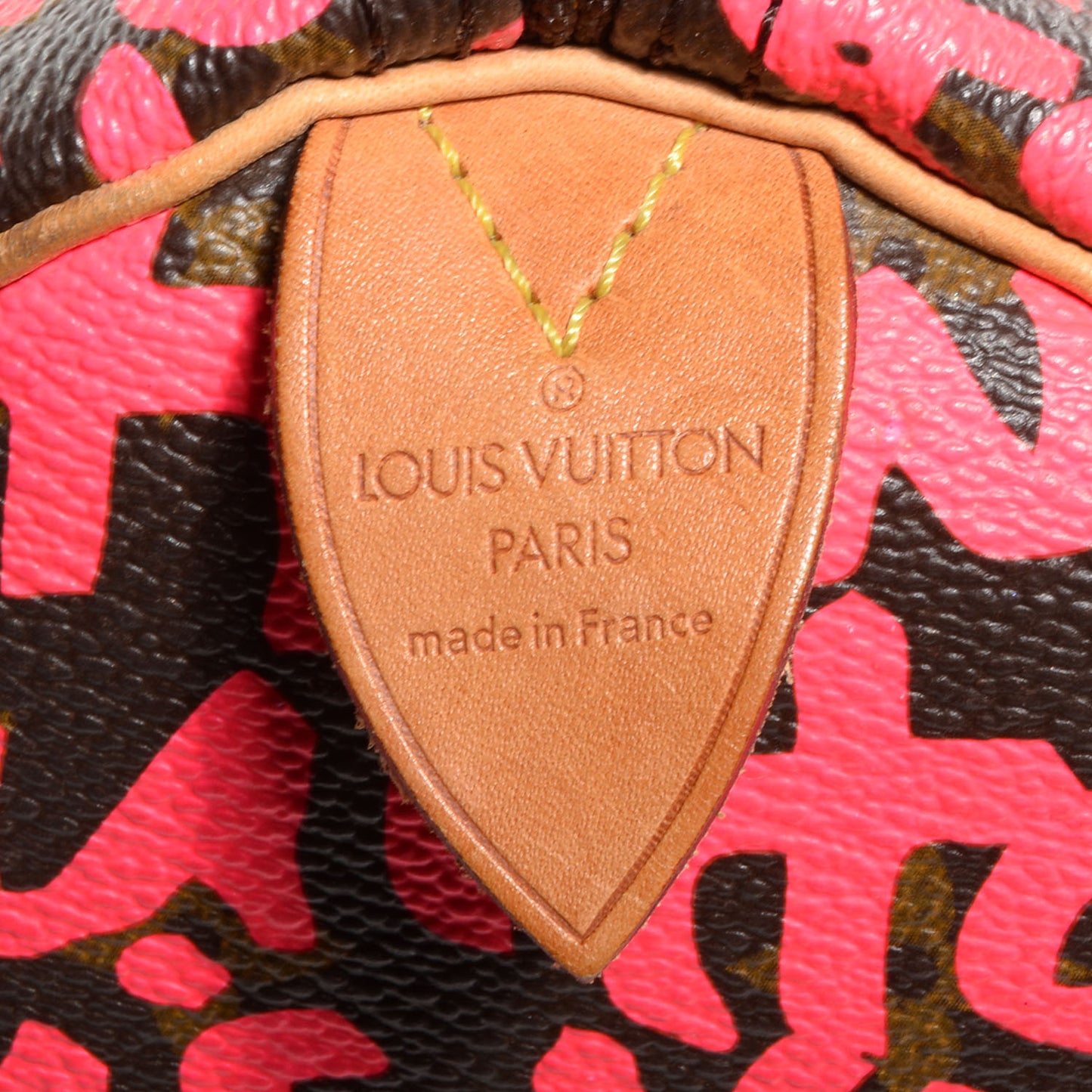 Monogram Graffiti Speedy 30 Fuchsia