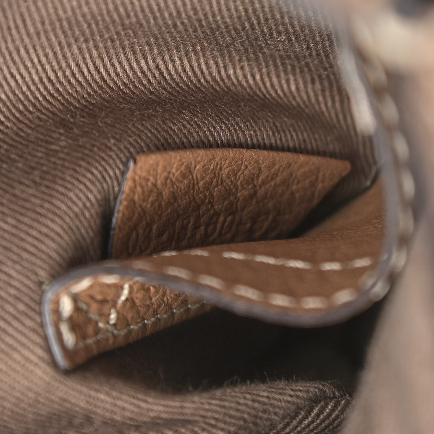 Chloe Calfskin Mini Marcie Round Crossbody Bag Nut 8 of 11