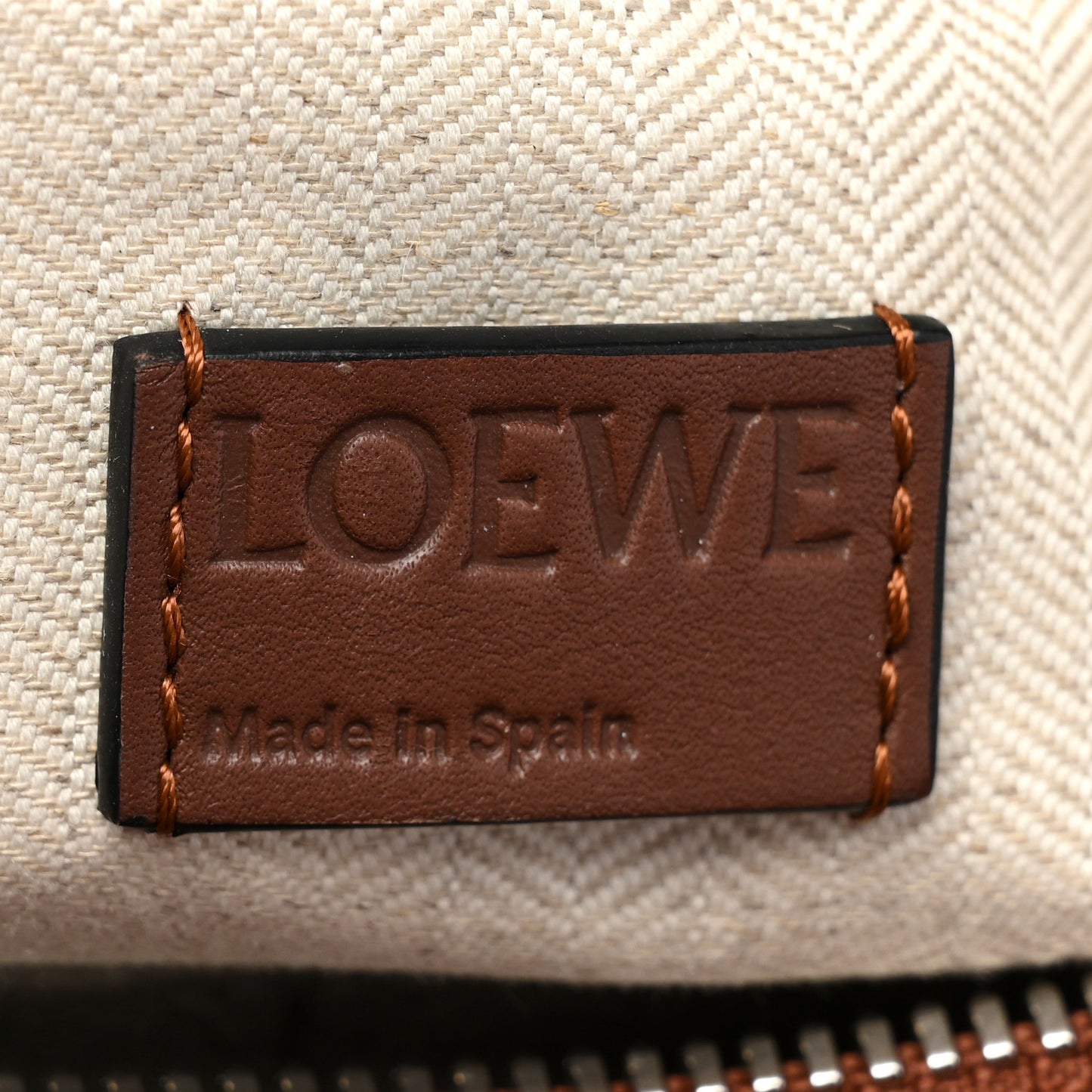 Calfskin Large Puzzle Bag Brown