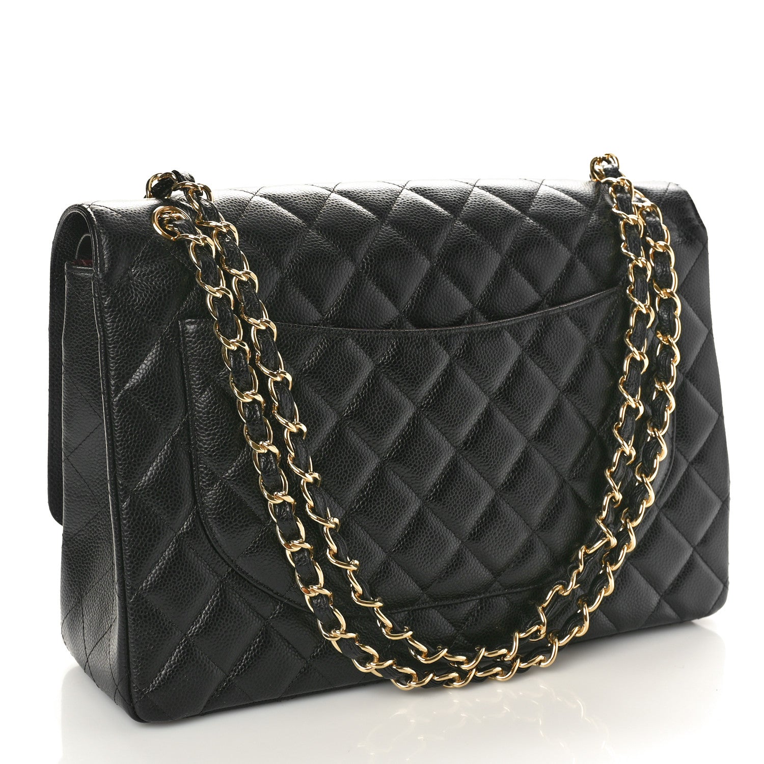 Chanel Caviar Quilted Maxi Double Flap Black 3 of 10