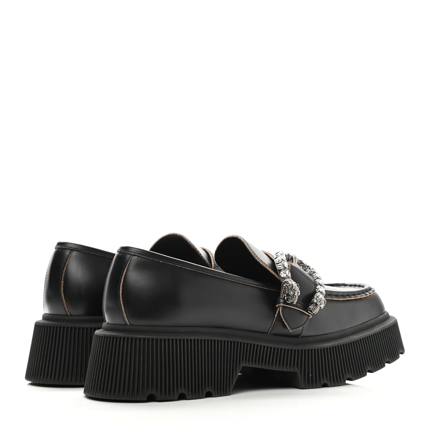 Cordovan Lux Dionysus Hunder Loafers 38.5 Black