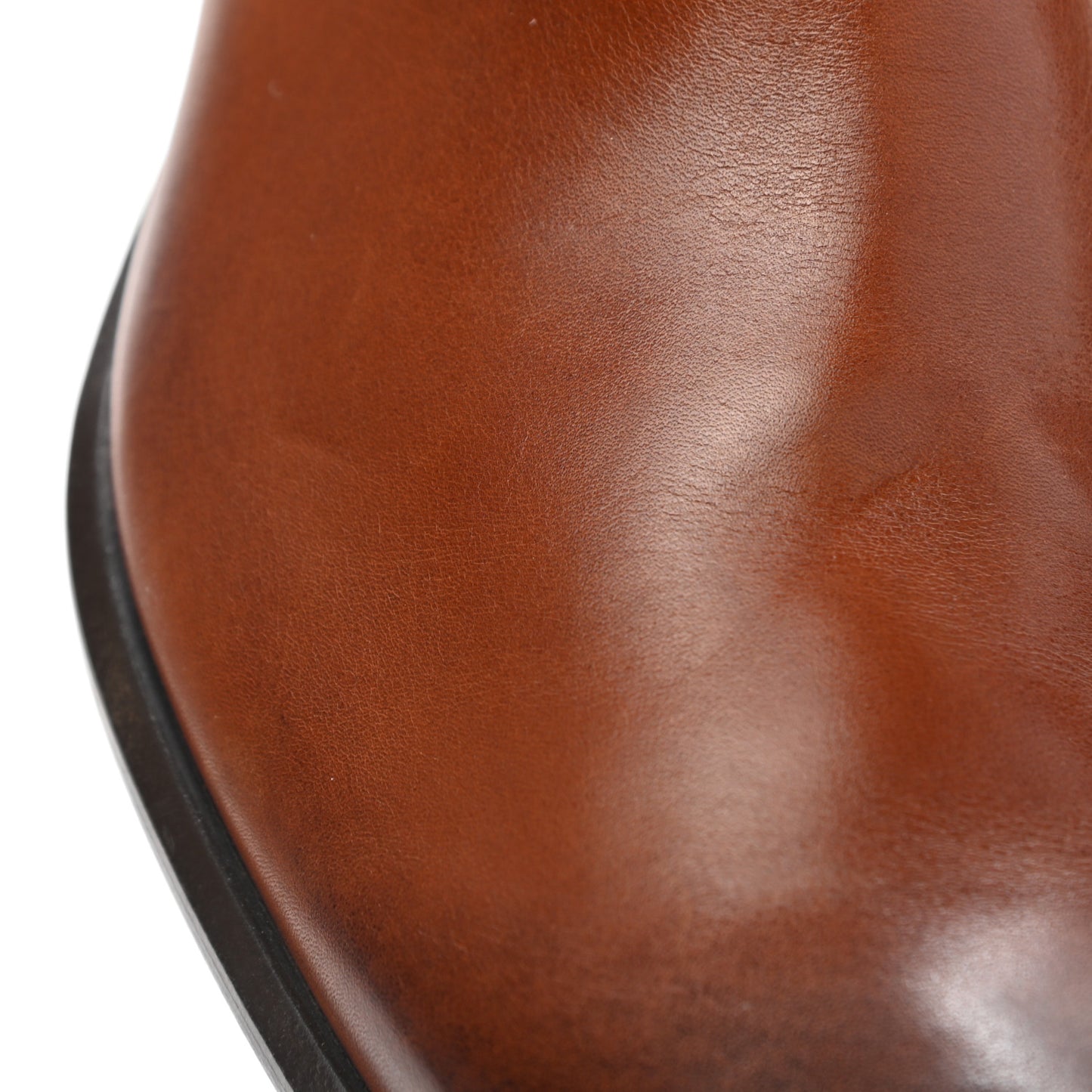 Calfskin Epi Greenwich Chelsea Ankle Boots 8.5 Cognac