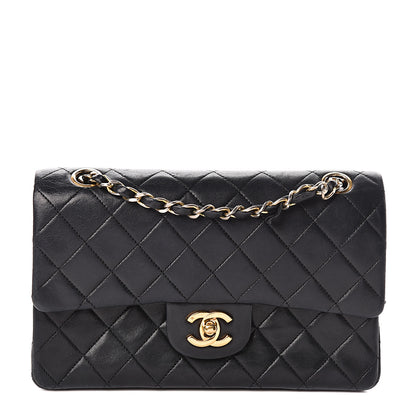 Chanel Lambskin Quilted Small Double Flap Black 1 of 12