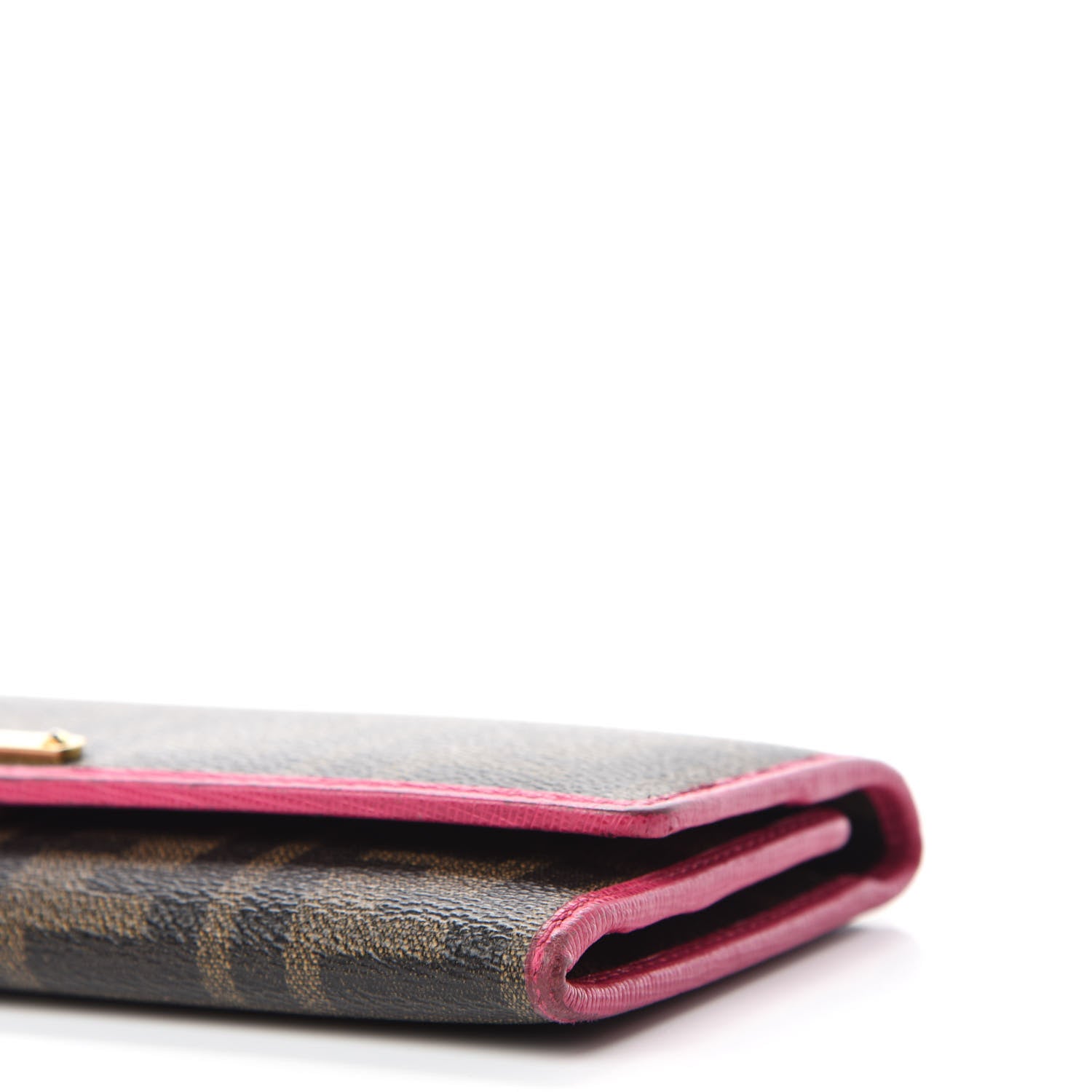Fendi Vitello Elite Zucca Envelope Wallet Tobacco Pink 7 of 8