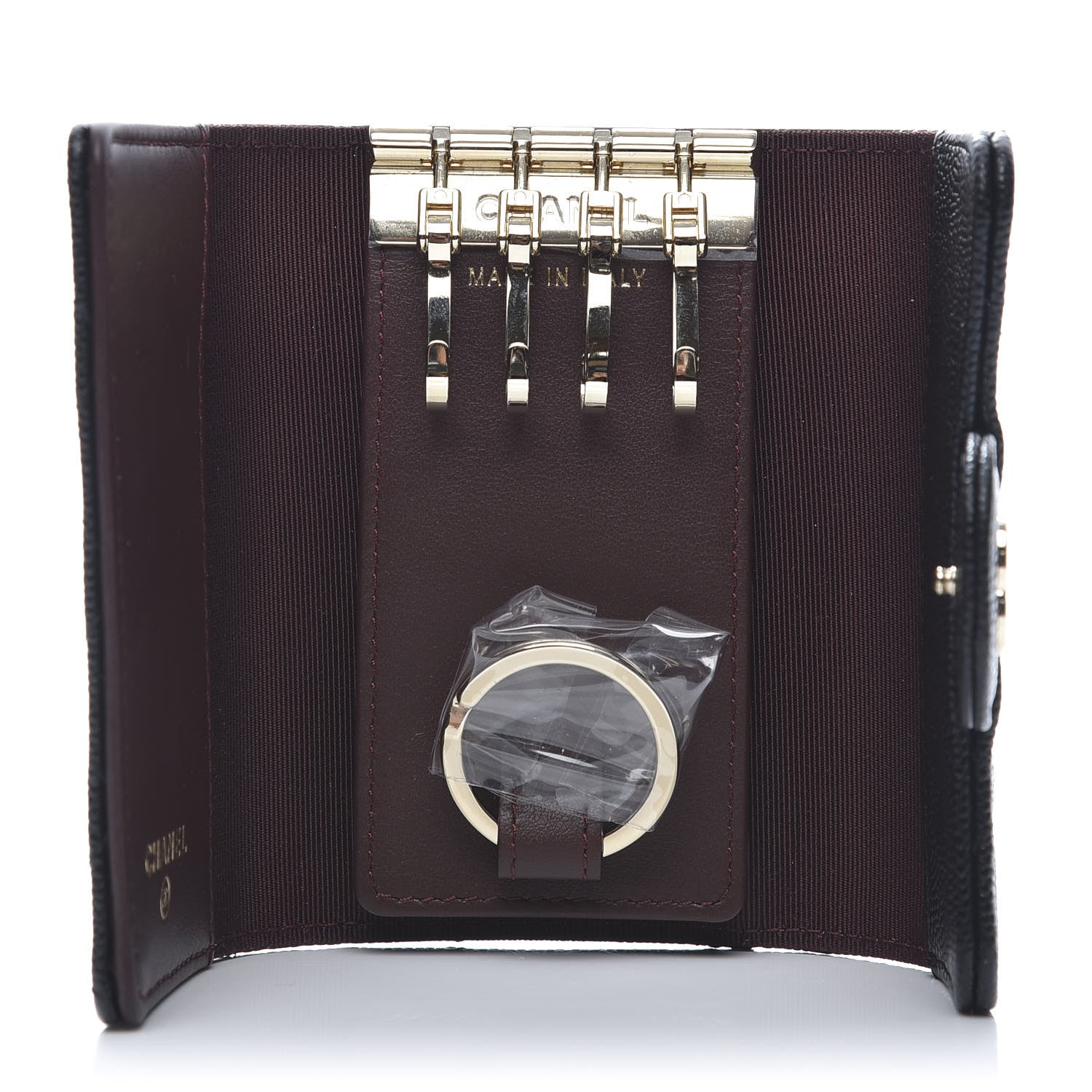 Chanel Caviar Quilted Classic 4 Key Holder Wallet Black 5 of 12