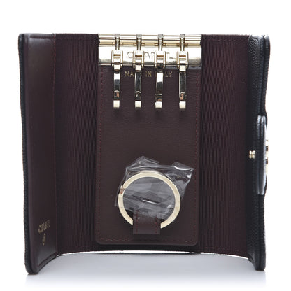 Chanel Caviar Quilted Classic 4 Key Holder Wallet Black 5 of 12