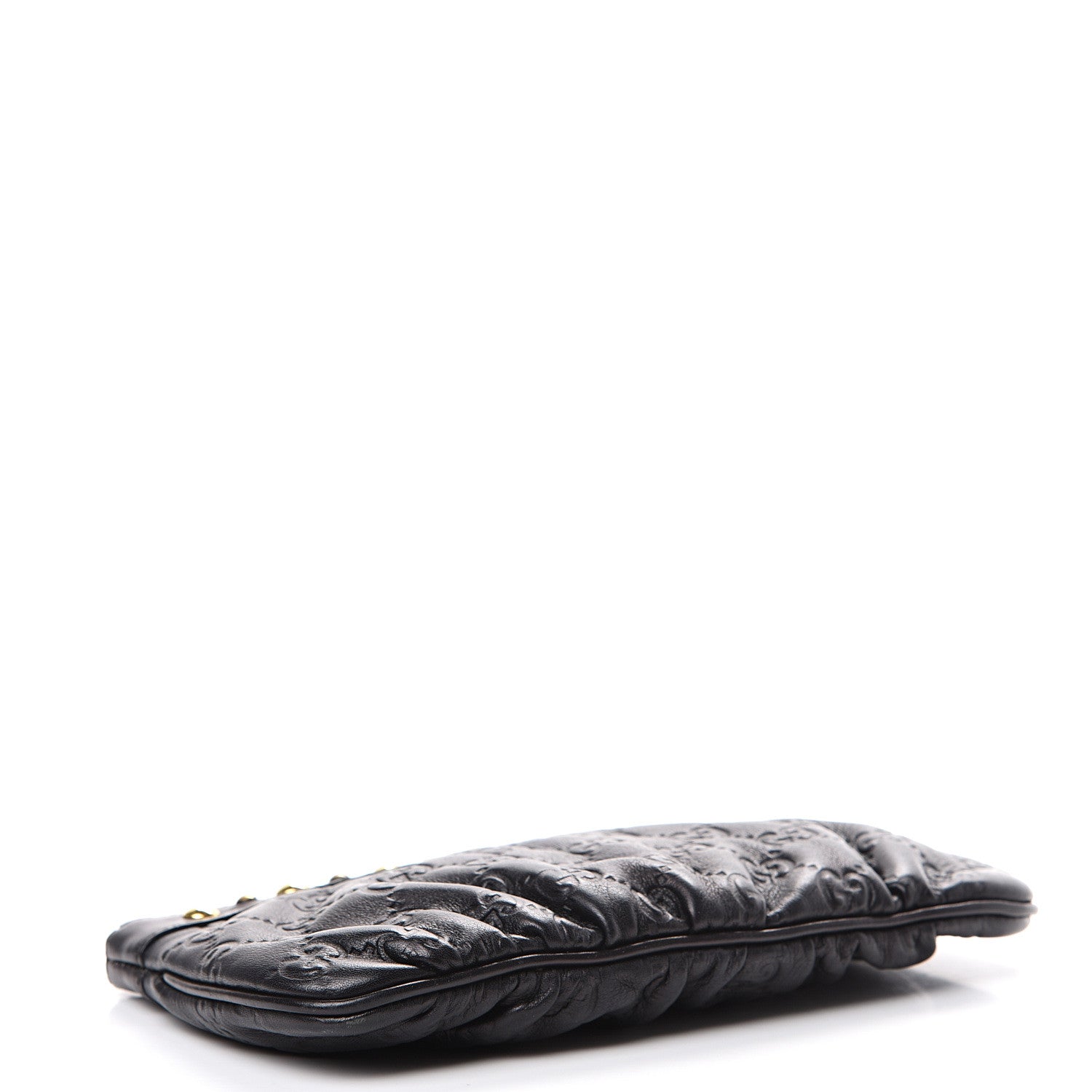 Gucci Guccissima Babouska Wristlet Black 3 of 12