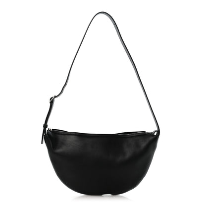 The Row Finely Grained Calfskin Jouvette Bag Black 1 of 11