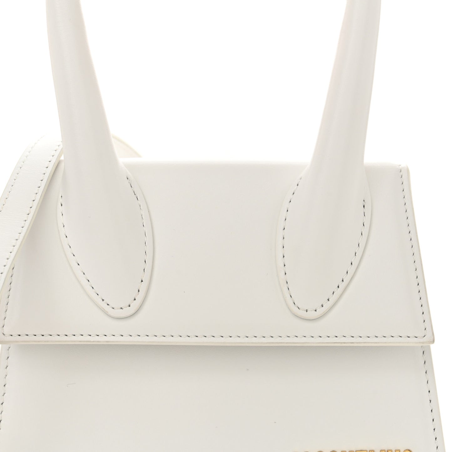 Smooth Calfskin Le Chiquito Moyen White