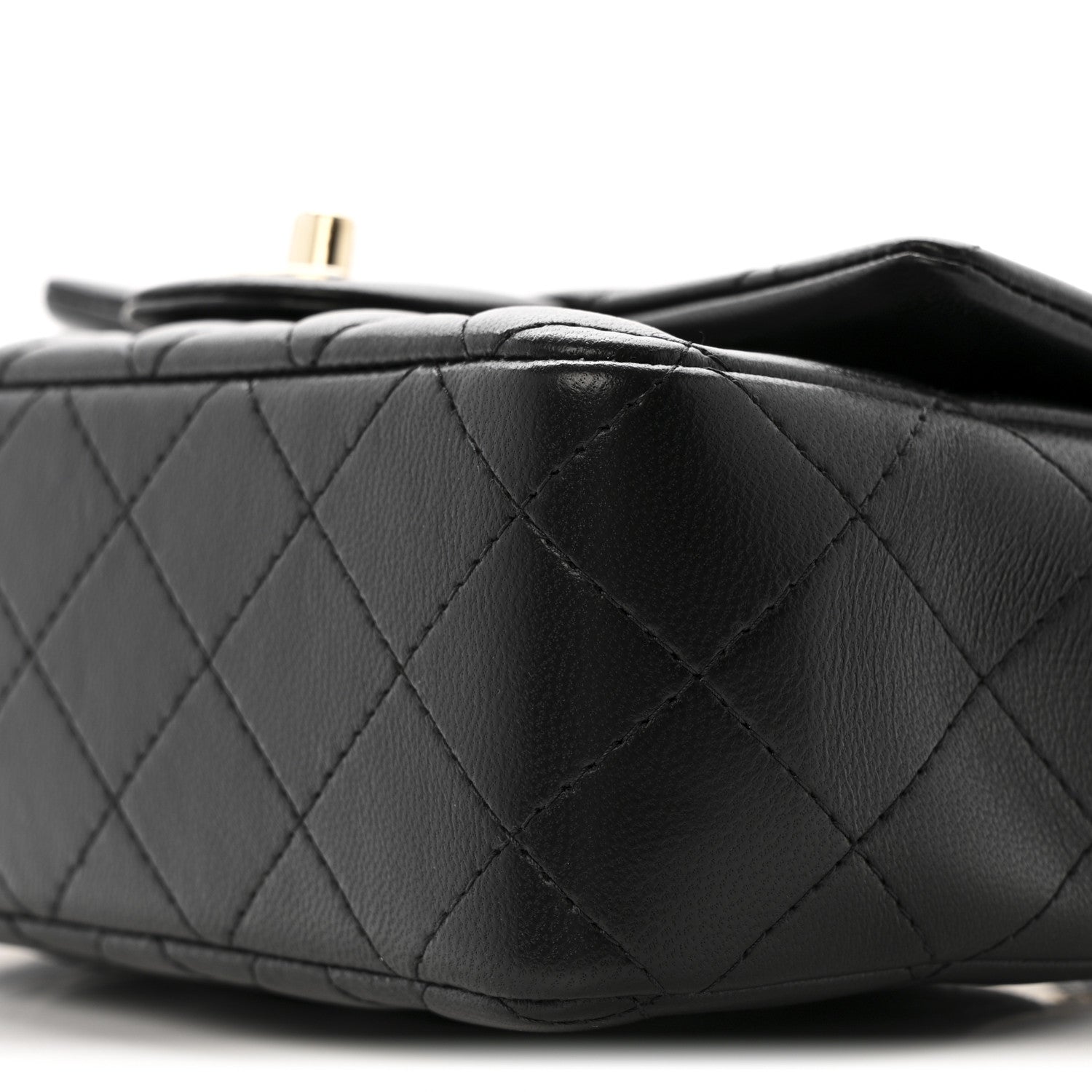 Chanel Lambskin Quilted Mini Rectangular Flap Black 10 of 11